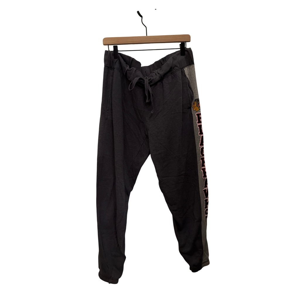 Concepts Sport NHL Chicago Blackhawks Grey Joggers Sweatpants Women XL